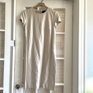 Moda Seta Vtg Silk Linen Blend Shift Dress